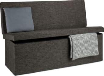 Relaxdays foldable stool with backrest, XL