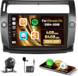 Roinvou 4+64G automašīnas radio ar Android
