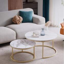 Round Coffee Table Set of 2