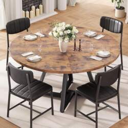 Round Dining Table and 4 Dining