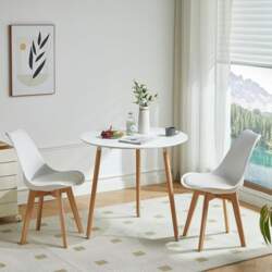 Round Dining Table with 2 Chairs
