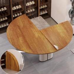 Round Folding Table Top, Four Folding
