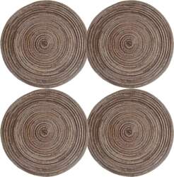 Runde Tischsets Set 4er aus Polyester
