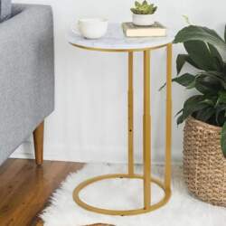 Serteaw C-Shaped Side Table Sturdy Side