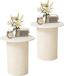 Set of 2 Modern Round Side