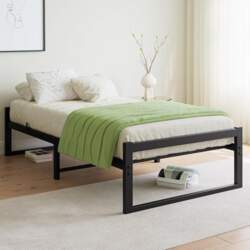 Single Bed Frame, Heavy Duty Metal