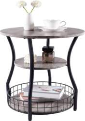 Small End Table, Round Accent Side
