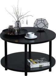 Small Round Coffee Table with Open