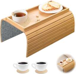 Sofa Armrest with Cup Mats, Foldable