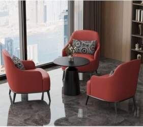 Sofa Chair Set with Side Table