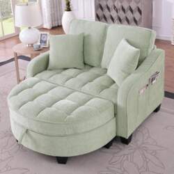 Sofa with Sleep Function, Chaise Longue