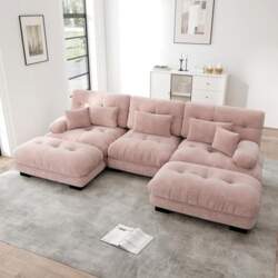 Sofa with Sleep Function, U Sofa