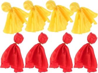 Theaque Pack of 8 Yellow Referee
