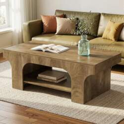 Tribesigns Coffee Table 120 cm, 2-Tier