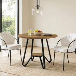 Tribesigns Dining Table Round 80 cm