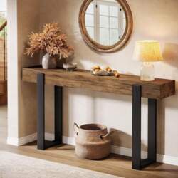 Tribesigns Solid Wood Console Table 160cm