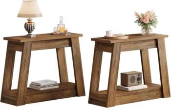 Tribesigns Wooden Side Table Small Side
