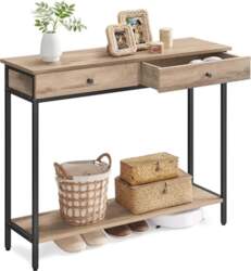 VASAGLE LNT015W01 Console Table, Hallway Table