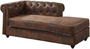 Vente-unique - Chesterfield Chaise Longue Left