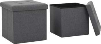 VidaXL 2 x Folding Stool Seat