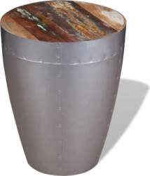 VidaXL Aviator Sitting Stool Drum Side