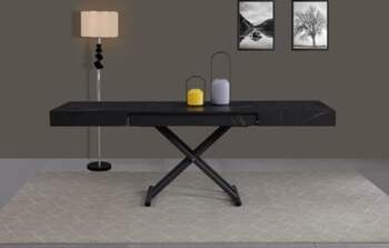 VOLERO` Convertible Space-Saving Table, Height Adjustable