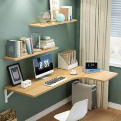 Wall Mounted Folding Computer Desk with