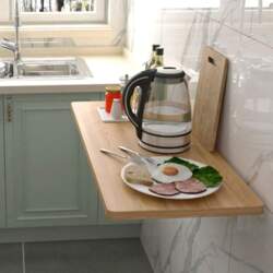 Wall Mounted Folding Table Solid Wood