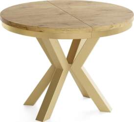 WFL GROUP Loft Style Round Extendable