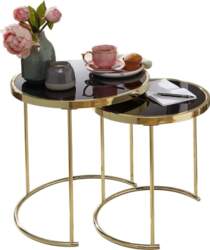 Wohnling Como Design Nesting Table Black/Gold