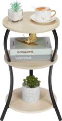 YEAKOO Small Round Side Table with