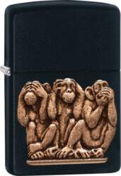 Zippo Lighter 29409 Three Monkeys