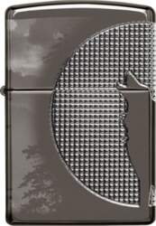 Zippo Lighter 49353 Armor® Wolf Design