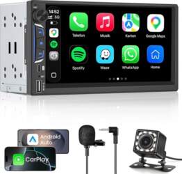 2 DIN automašīnas radio ar Bluetooth