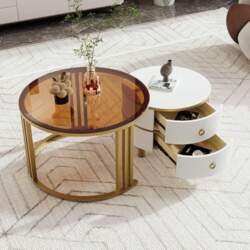 2 in 1 Round Coffee Table
