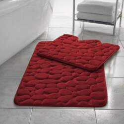 2 Pack Memory Foam Pebble Bath