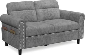 2 Seater Sofa Small Couch Upholstered
