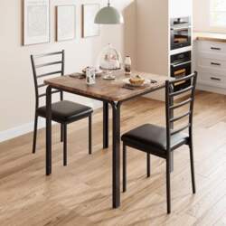 3-Piece Table with Chairs, Dining Table