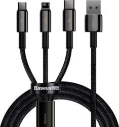 3in1 USB kabelis USB-C Iphone Lightning