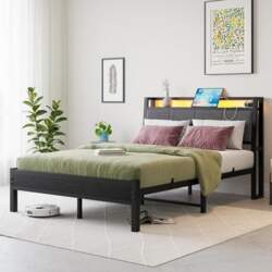 4ft Double Bed Frame with Charging