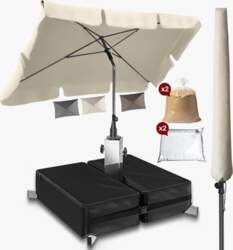 4smile Rectangular Parasol 200 x 125