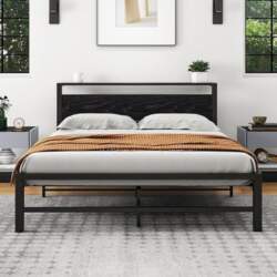 5ft King Size Metal Platform Bed