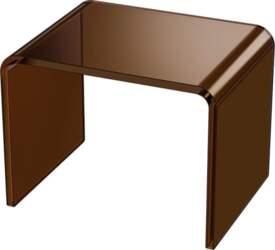 Acrylic Step Stool, Small Transparent Footstool