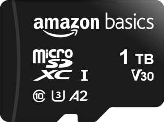 Amazon Basics MicroSDXC 1TB ar SD