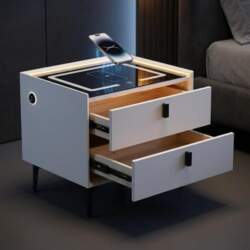 Bedside Table with Three Light Modes