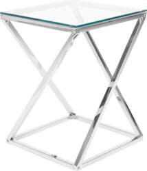 Beliani Beverly Modern Side Table Silver