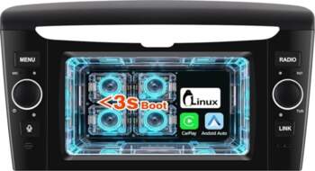 Bezvadu CarPlay un Android auto radio