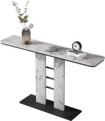 Black Console Table Entryway Decorative Sofa
