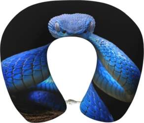 Blue Viper Snake ceļojuma spilvens Memory