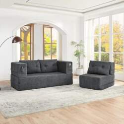 Boneless Sofa Set mit Sessel &